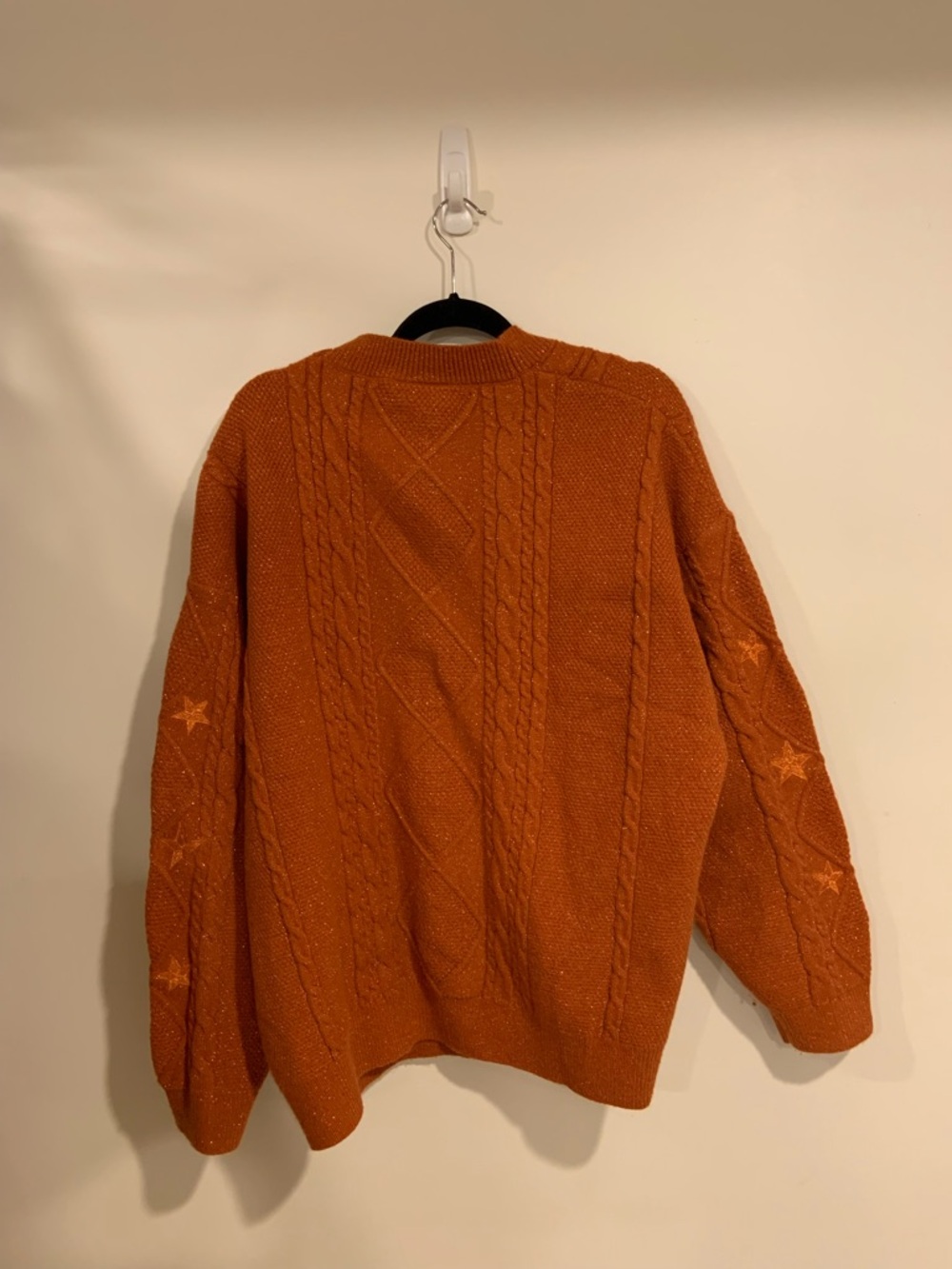 Taylor Swift The Life of a Showgirl Cardigan in Sparkly Orange - Picture 7 of 7